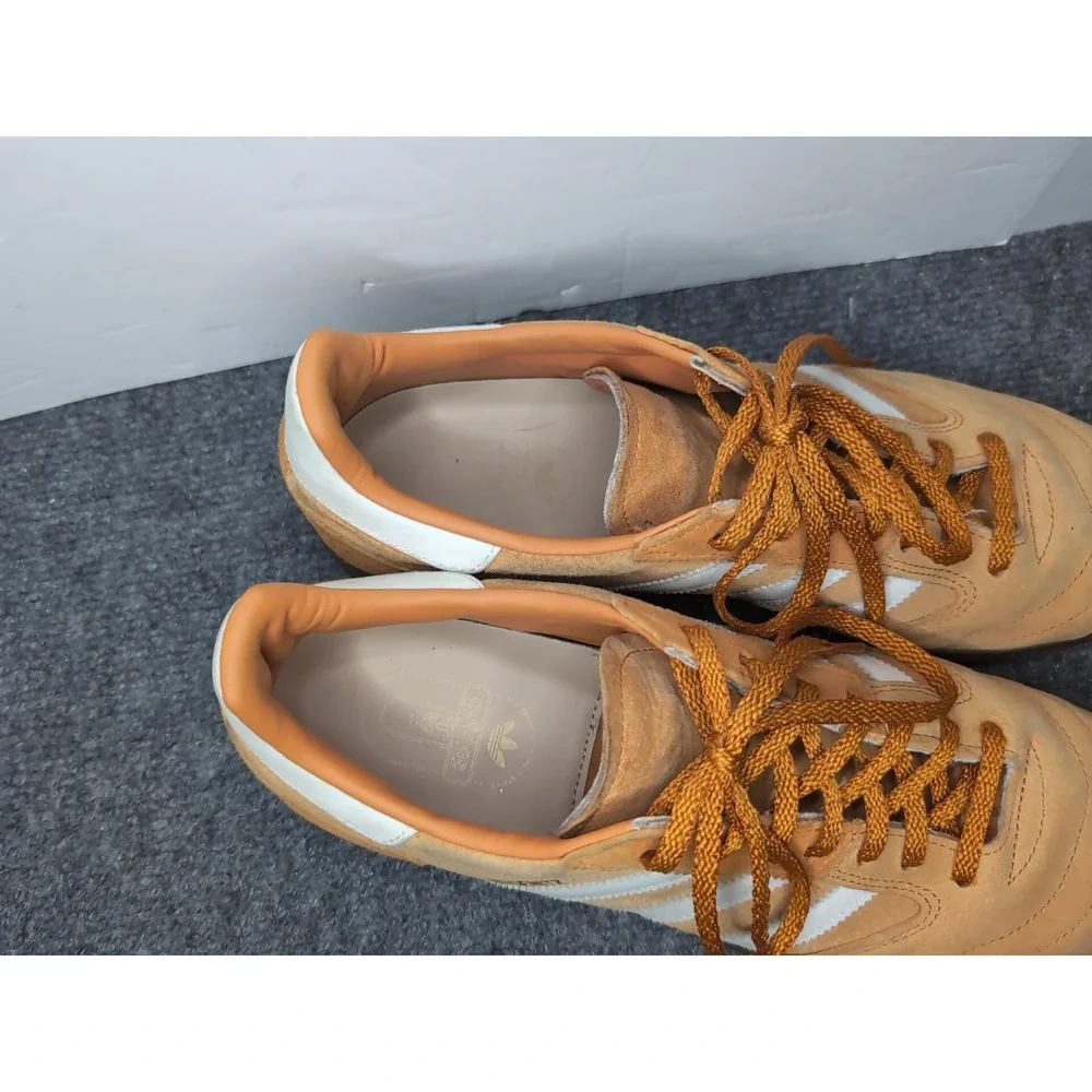 Adidas Busenitz Vintage Focus Orange Gum W/ White Stripe Soft Suede Mens Size 10